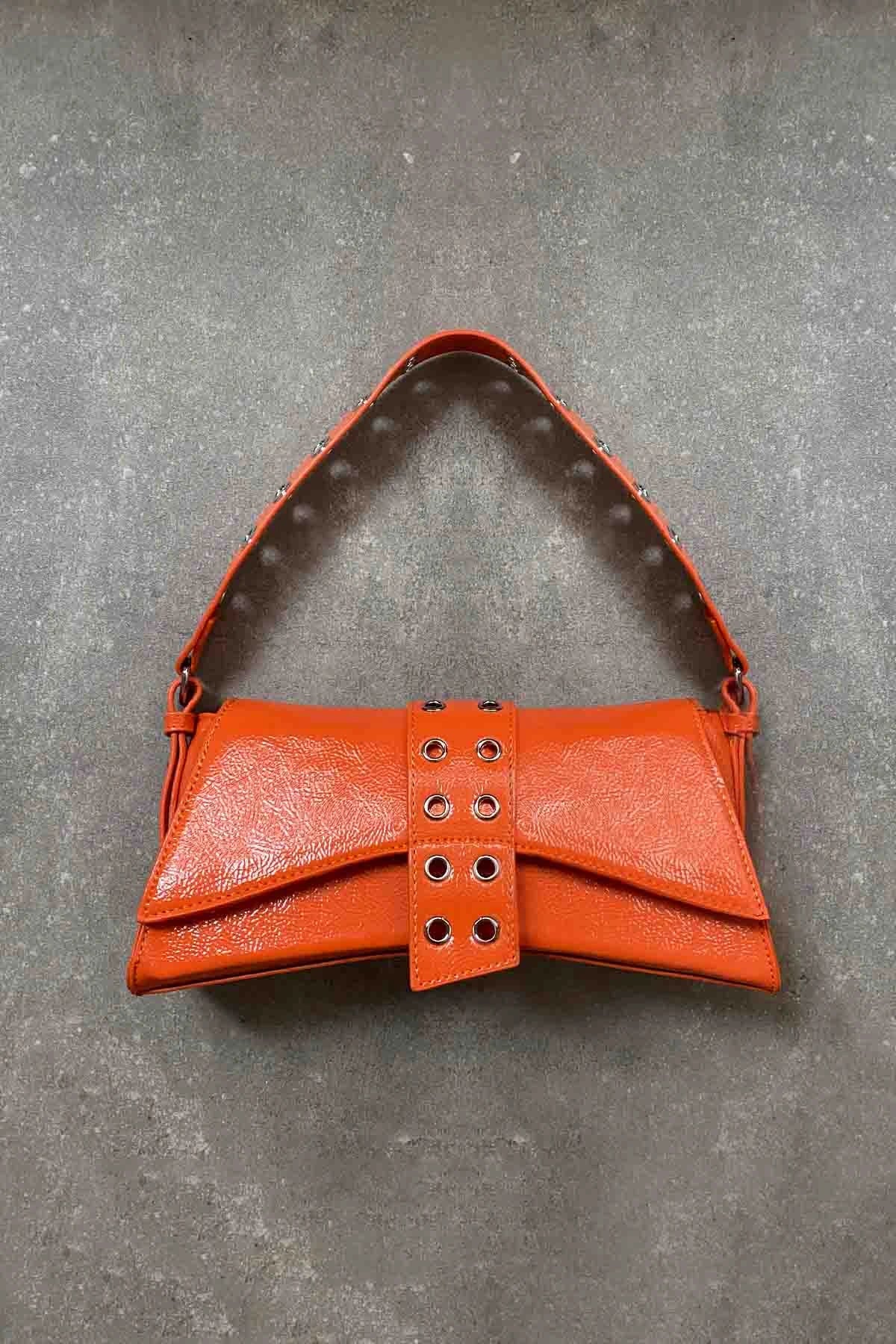 Poison Asymmetrical Staple Baguette Bag baguette bags LUNARITY GARAGE