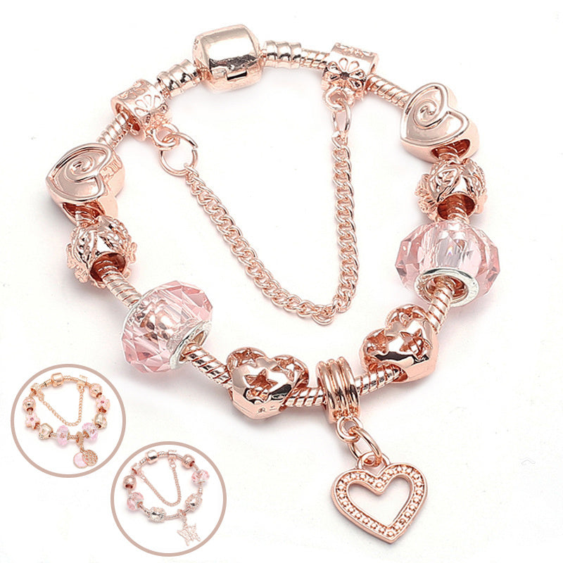 Fashion Love Geometric Rose Gold Bracelet bracelets LUNARITY GARAGE