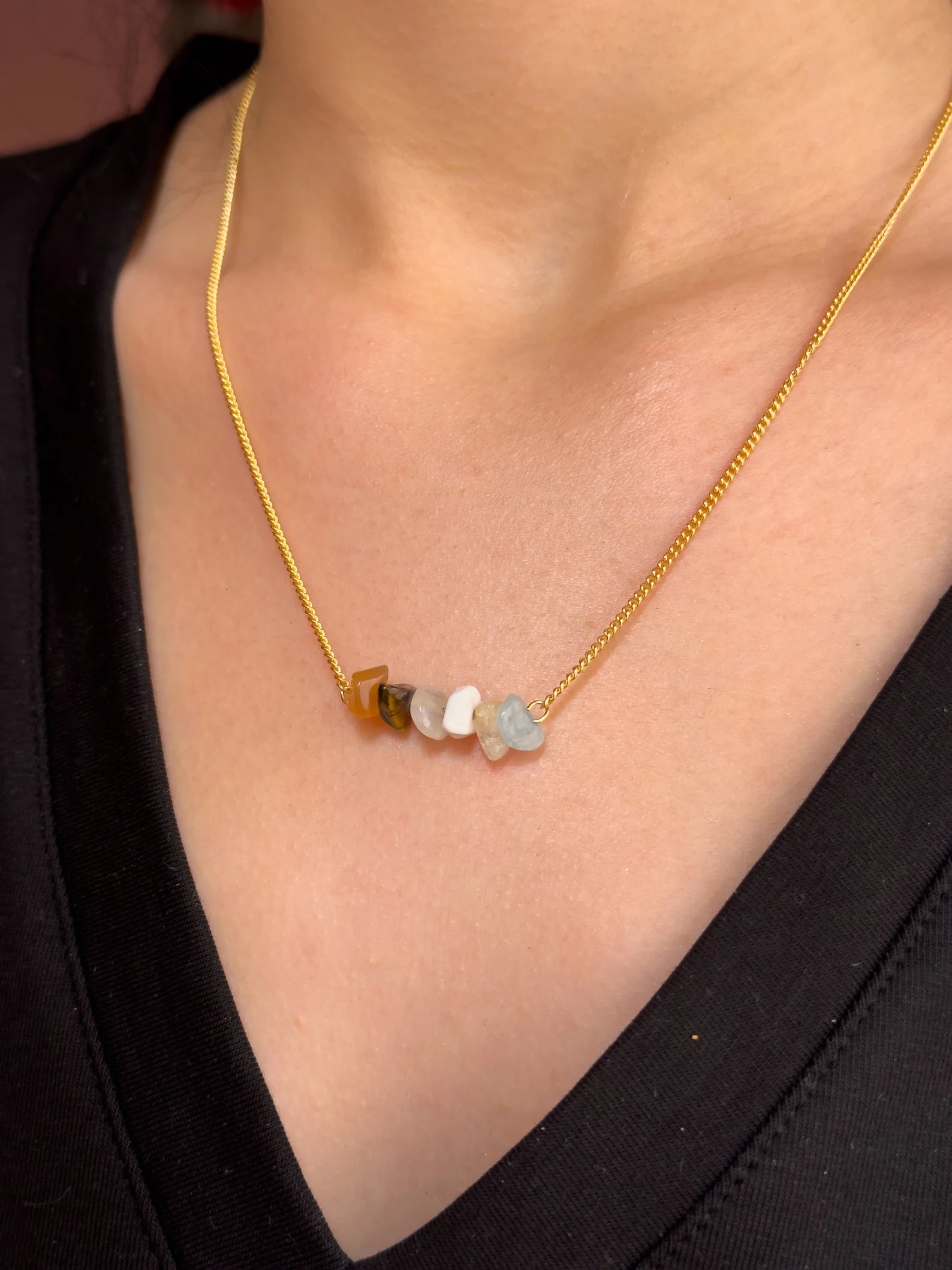 Gemini Zodiac Bar Necklace necklaces LUNARITY GARAGE