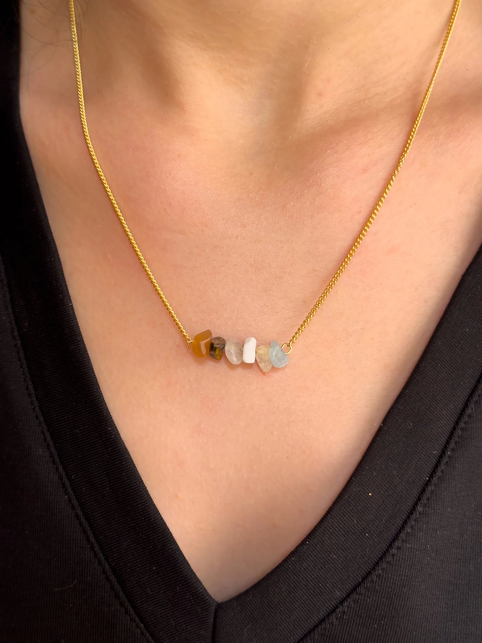 Gemini Zodiac Bar Necklace necklaces LUNARITY GARAGE
