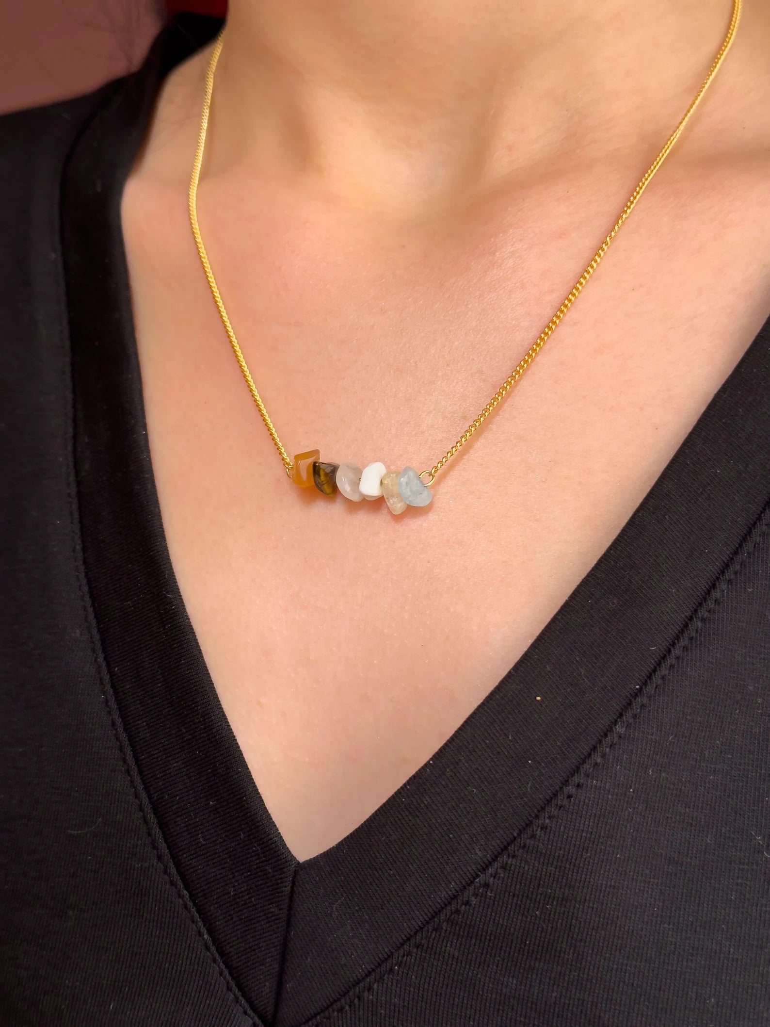 Gemini Zodiac Bar Necklace necklaces LUNARITY GARAGE
