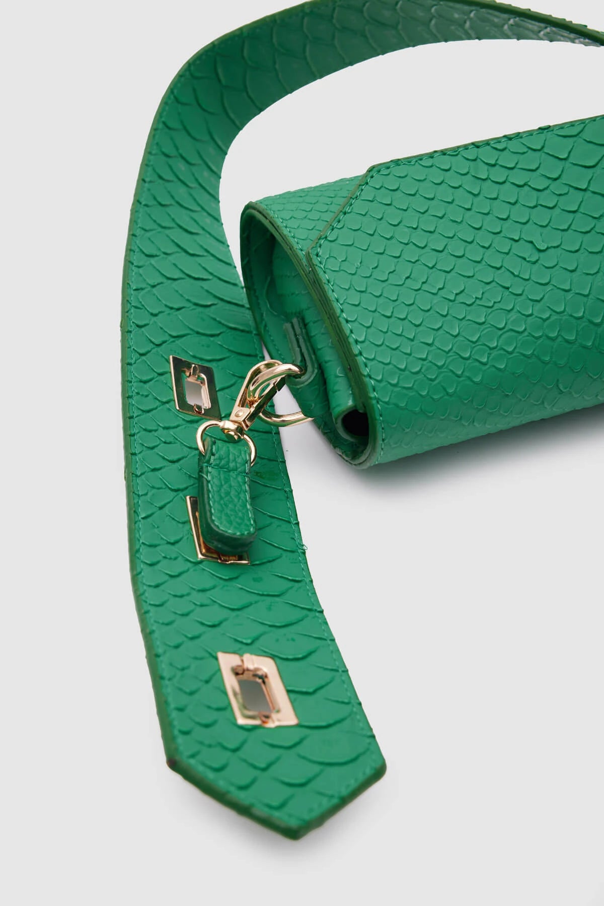 Green Crocodile Shoulder Bag bag LUNARITY GARAGE   