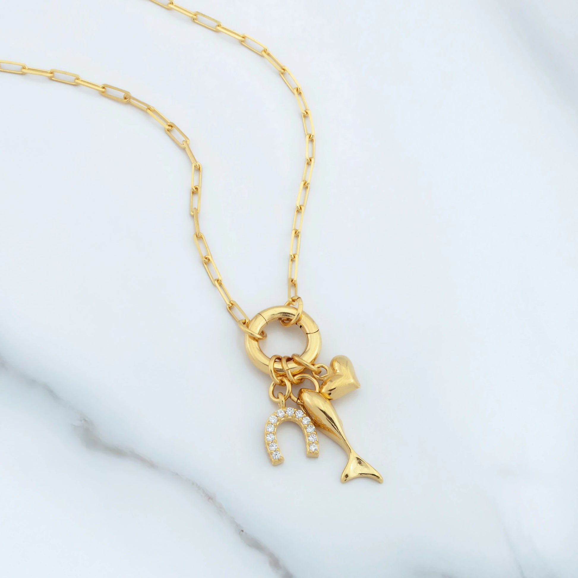 Gold Micron Plated Pendant Lucky Necklace necklaces LUNARITY GARAGE
