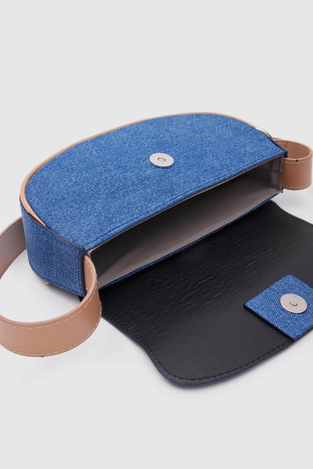Mini Brown Denim Baguette Bag bag LUNARITY GARAGE   
