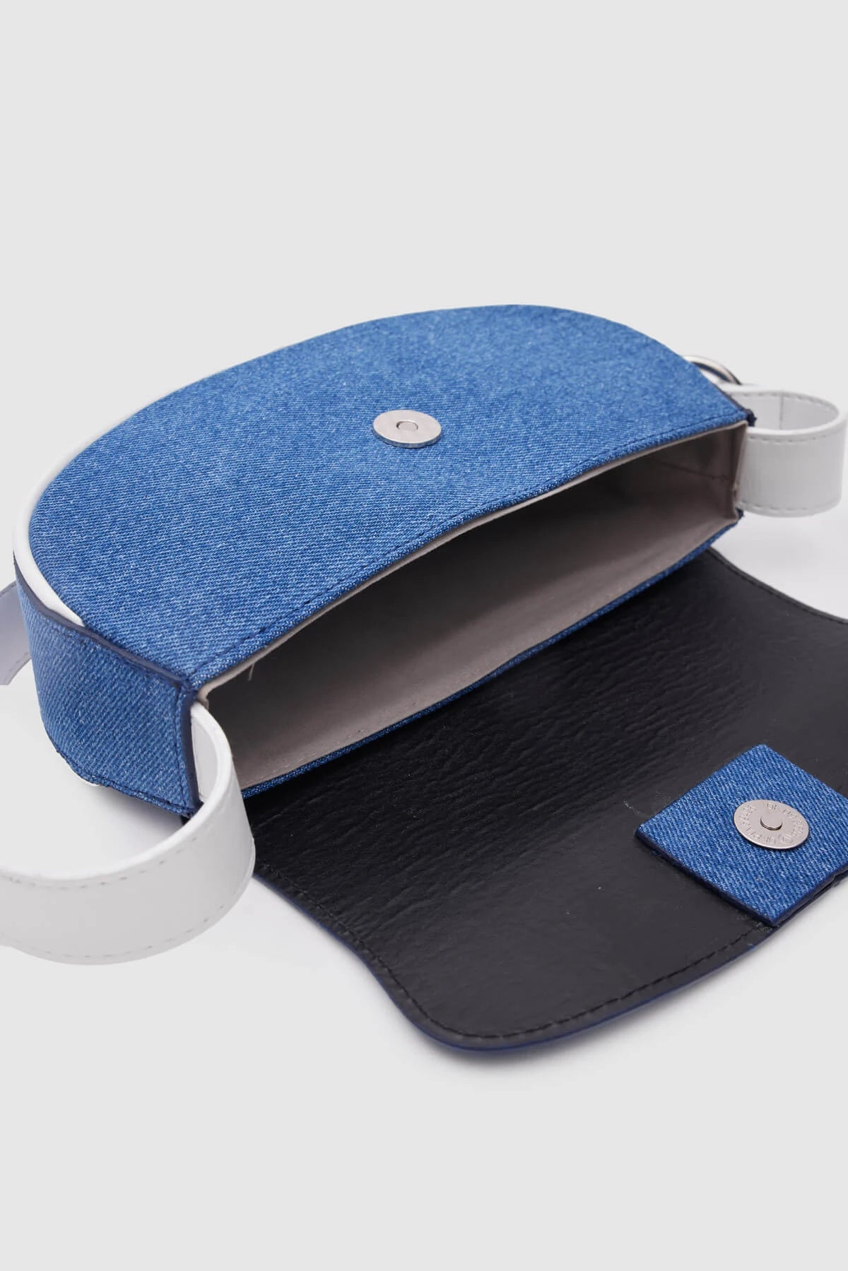 Mini White Denim Baguette Bag bag LUNARITY GARAGE
