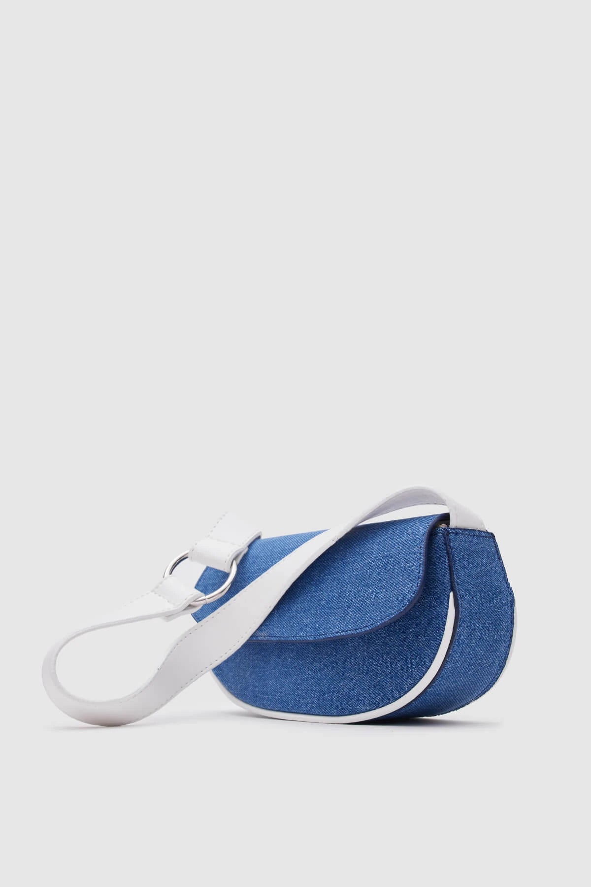 Mini White Denim Baguette Bag bag LUNARITY GARAGE