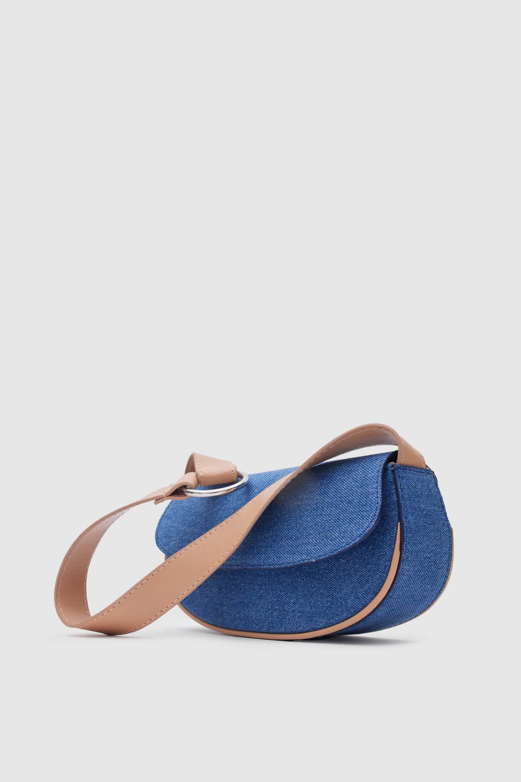 Mini Brown Denim Baguette Bag bag LUNARITY GARAGE   