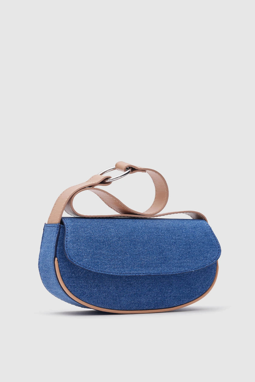 Mini Brown Denim Baguette Bag bag LUNARITY GARAGE   
