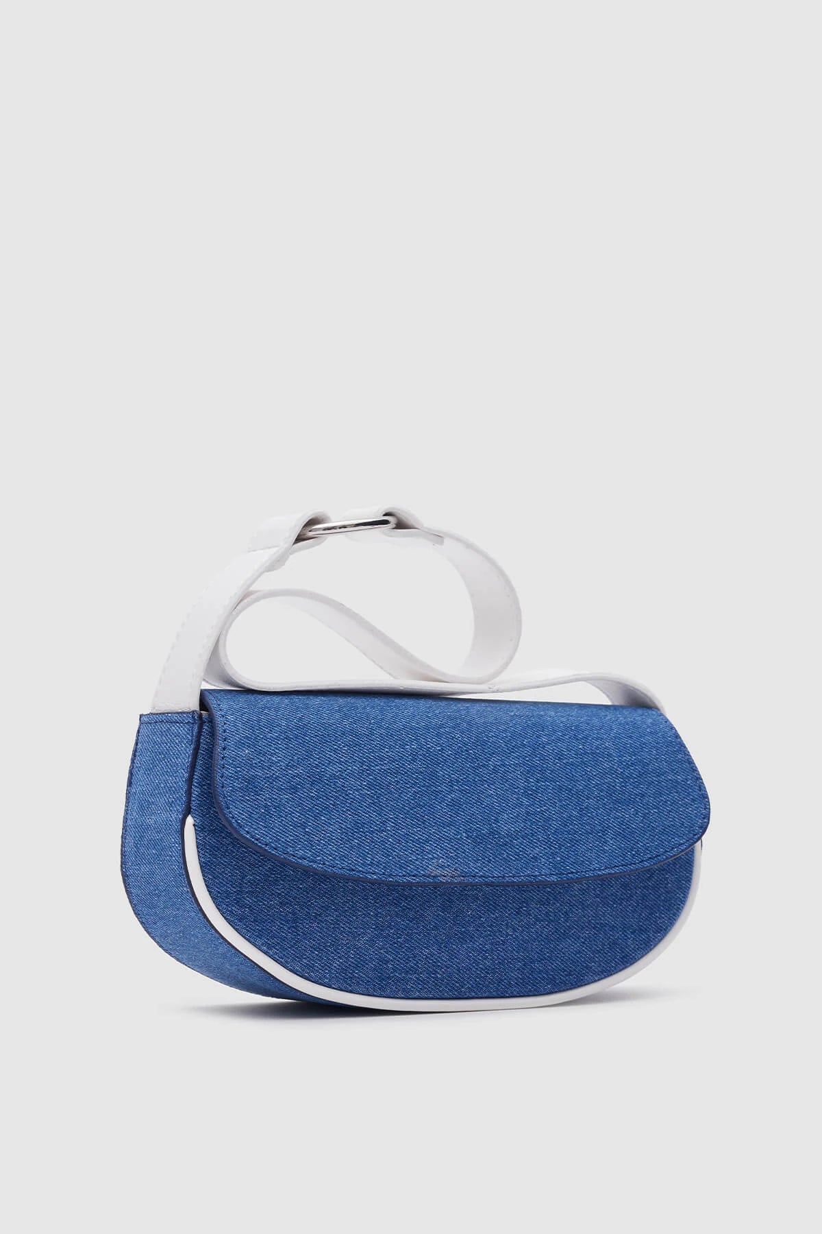 Mini White Denim Baguette Bag bag LUNARITY GARAGE