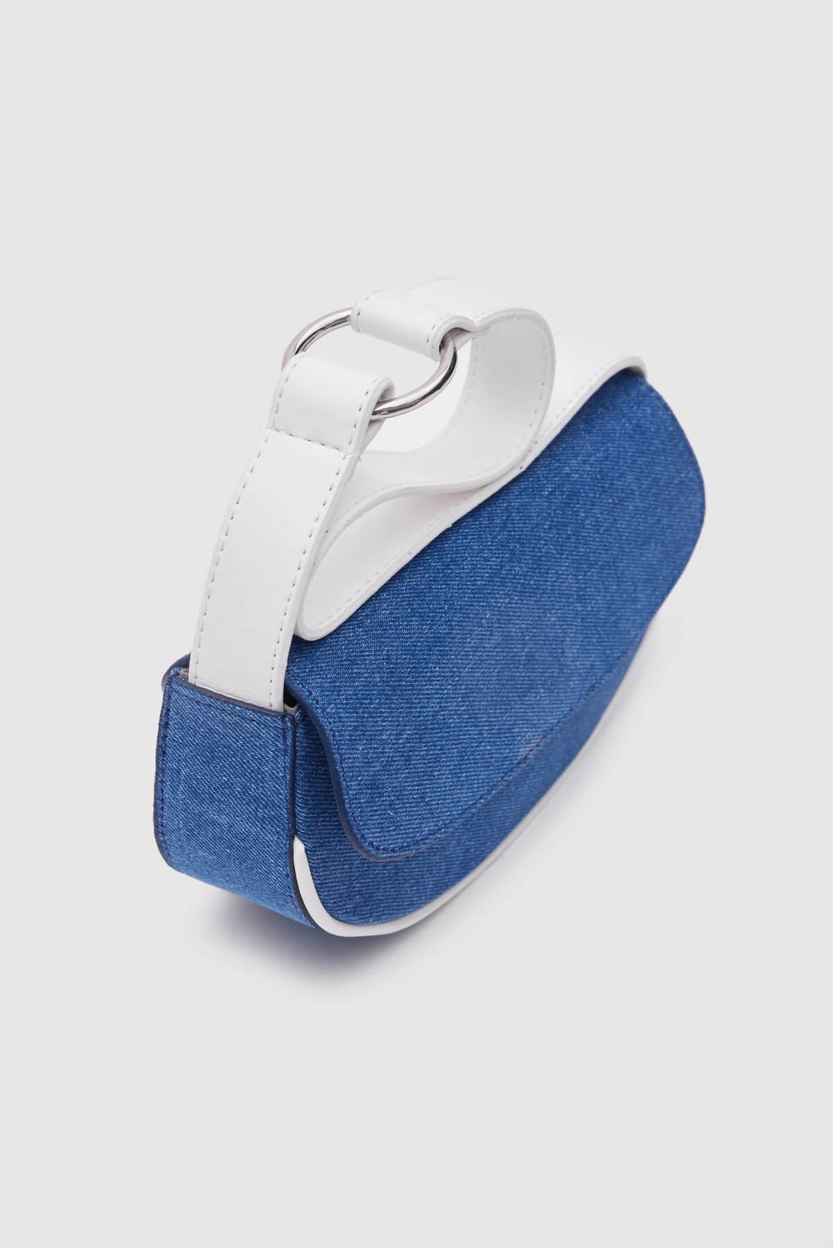 Mini White Denim Baguette Bag bag LUNARITY GARAGE