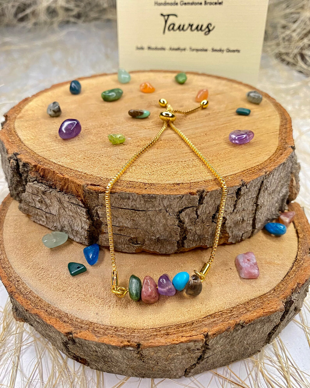 Taurus Zodiac Gemstone Bracelet zodiac bracelets LUNARITY GARAGE   