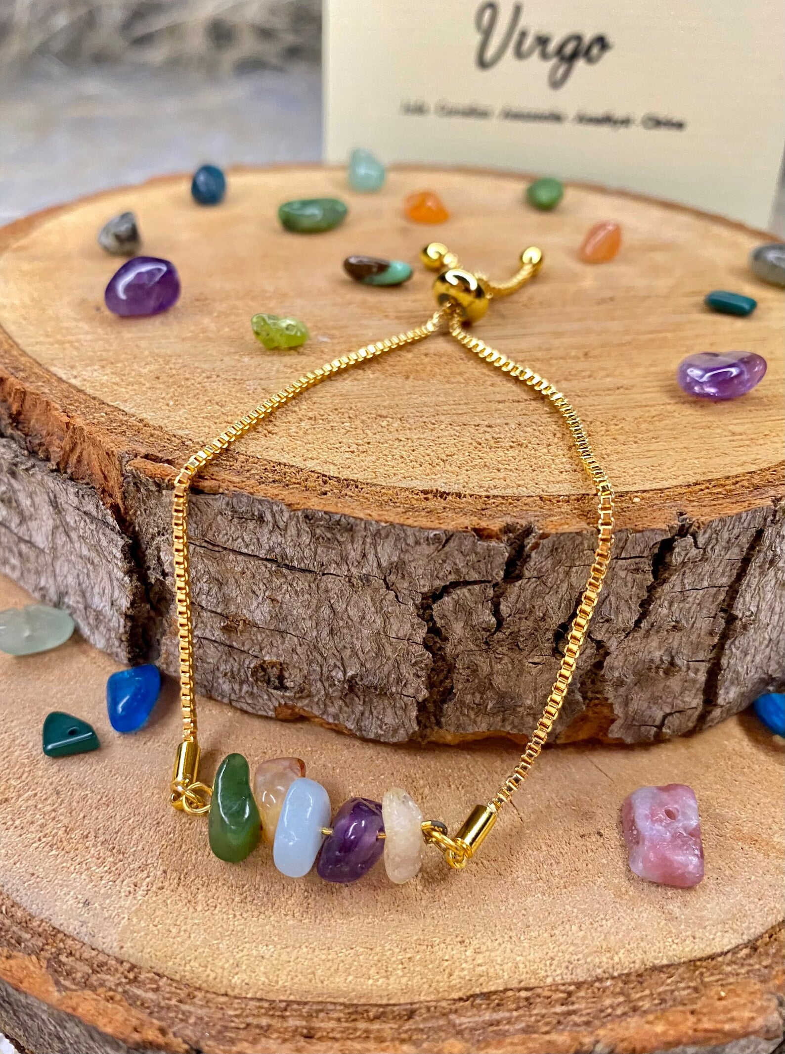 Virgo Zodiac Gemstone Bracelet zodiac bracelets LUNARITY GARAGE