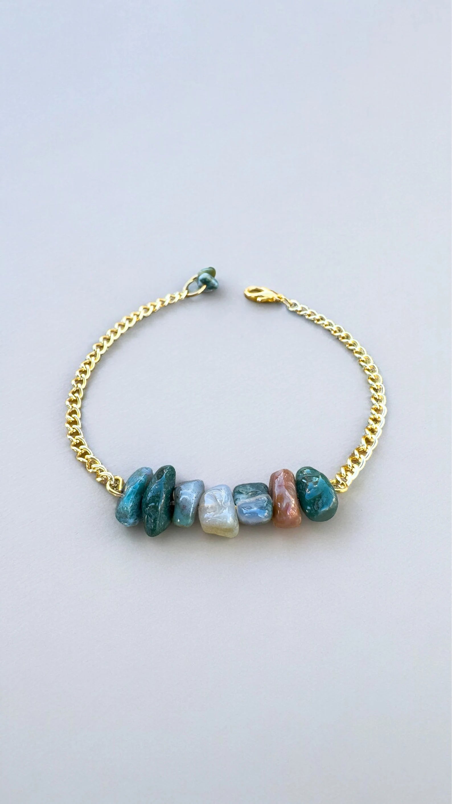 Handmade Indian Agate Bracelet gemstone bracelet LUNARITY GARAGE