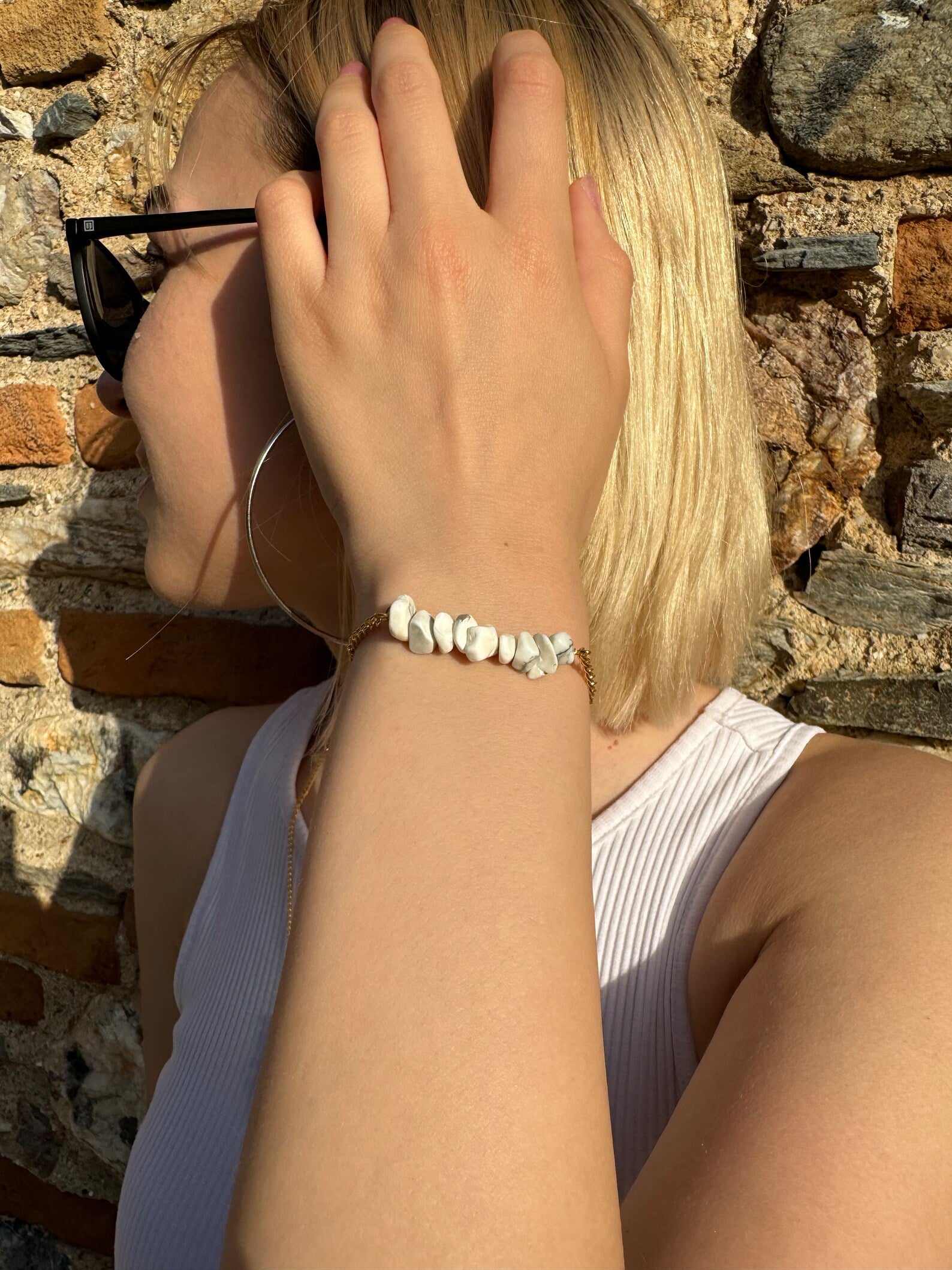 Handmade Howlite Bracelet gemstone bracelet LUNARITY GARAGE