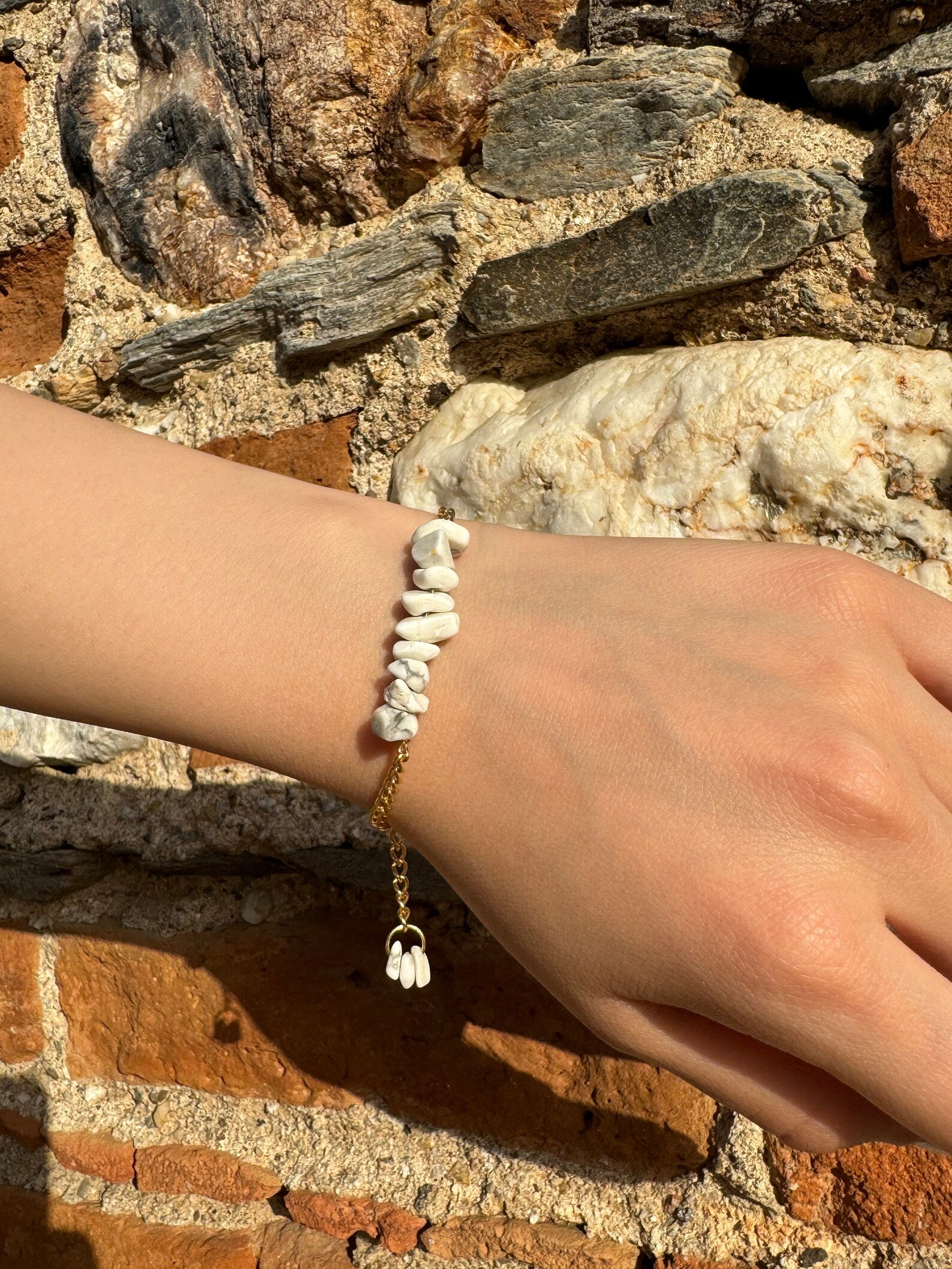 Handmade Howlite Bracelet gemstone bracelet LUNARITY GARAGE
