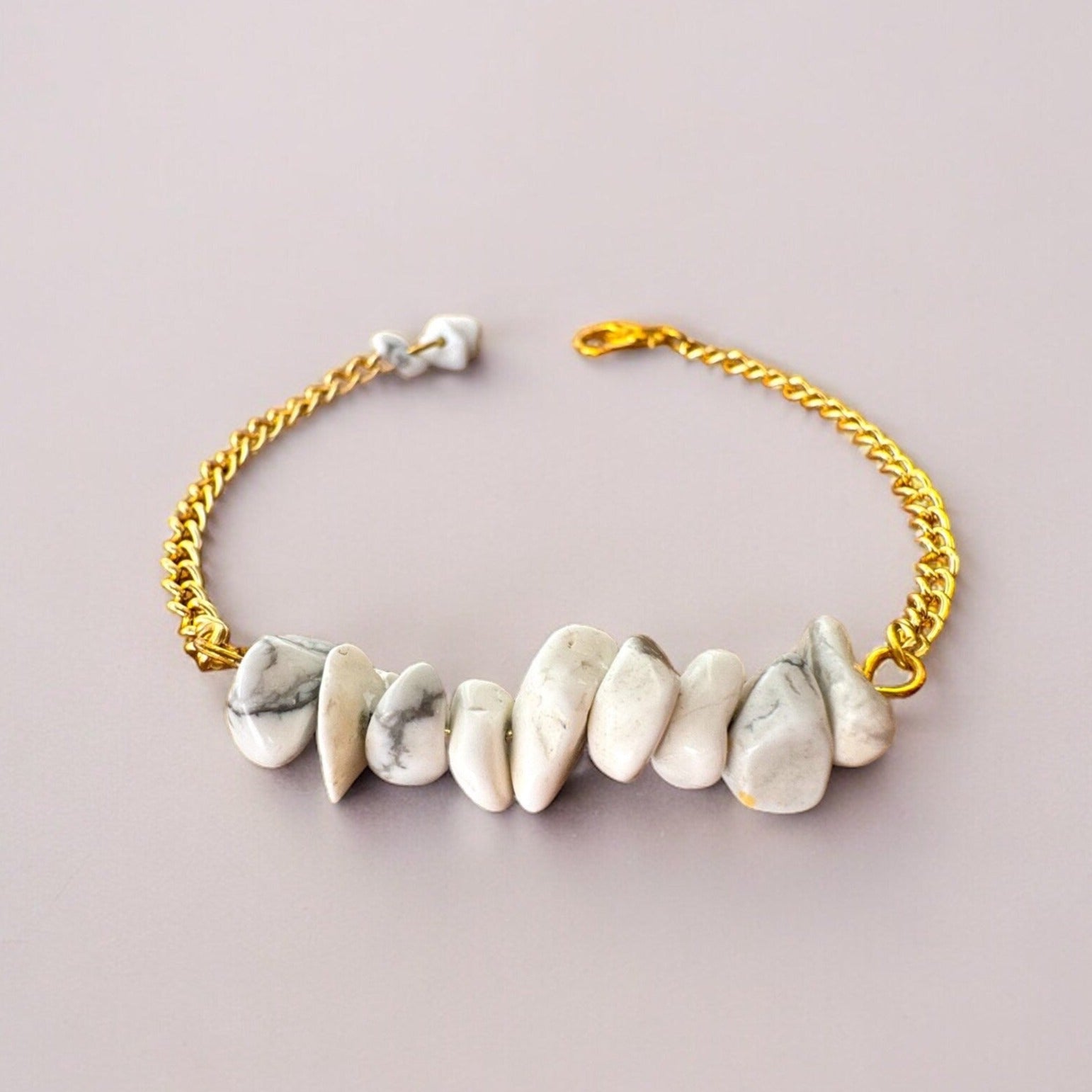 Handmade Howlite Bracelet gemstone bracelet LUNARITY GARAGE