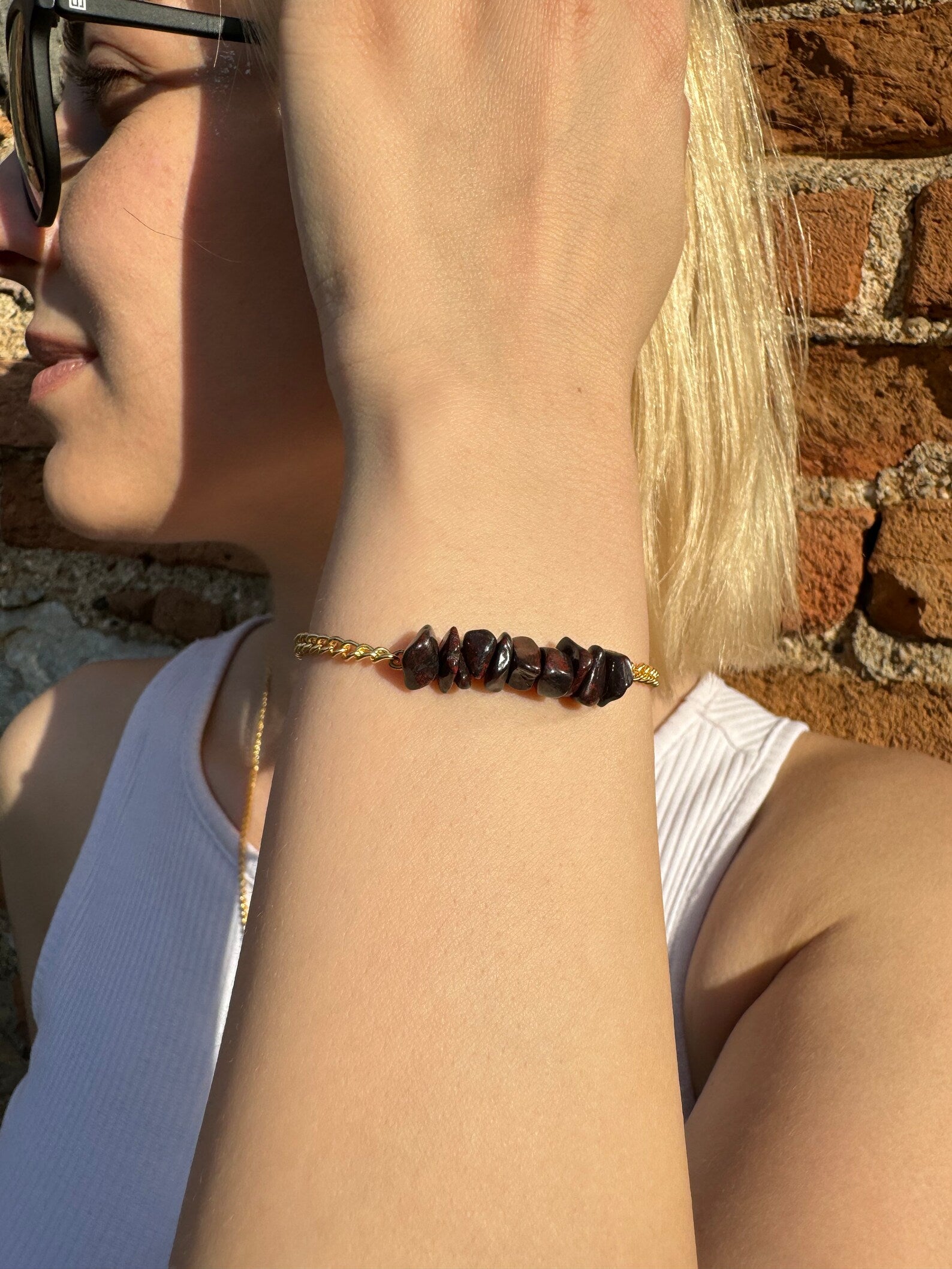 Handmade Dragon Jasper Bracelet gemstone bracelet LUNARITY GARAGE