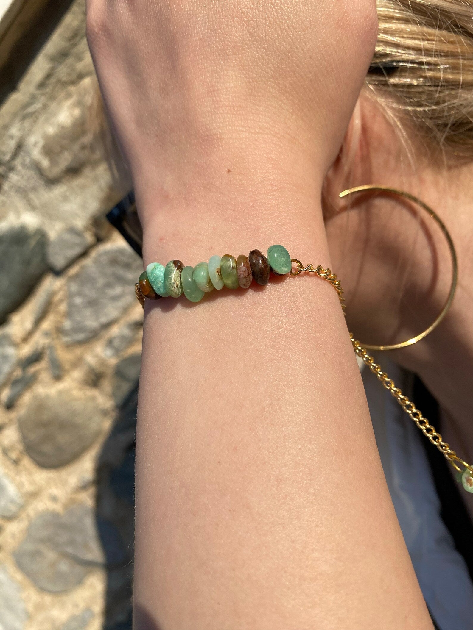 Handmade Chrysoprase Bracelet gemstone bracelet LUNARITY GARAGE
