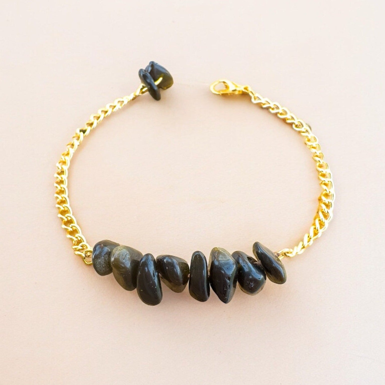 Handmade Obsidian Bracelet gemstone bracelet LUNARITY GARAGE