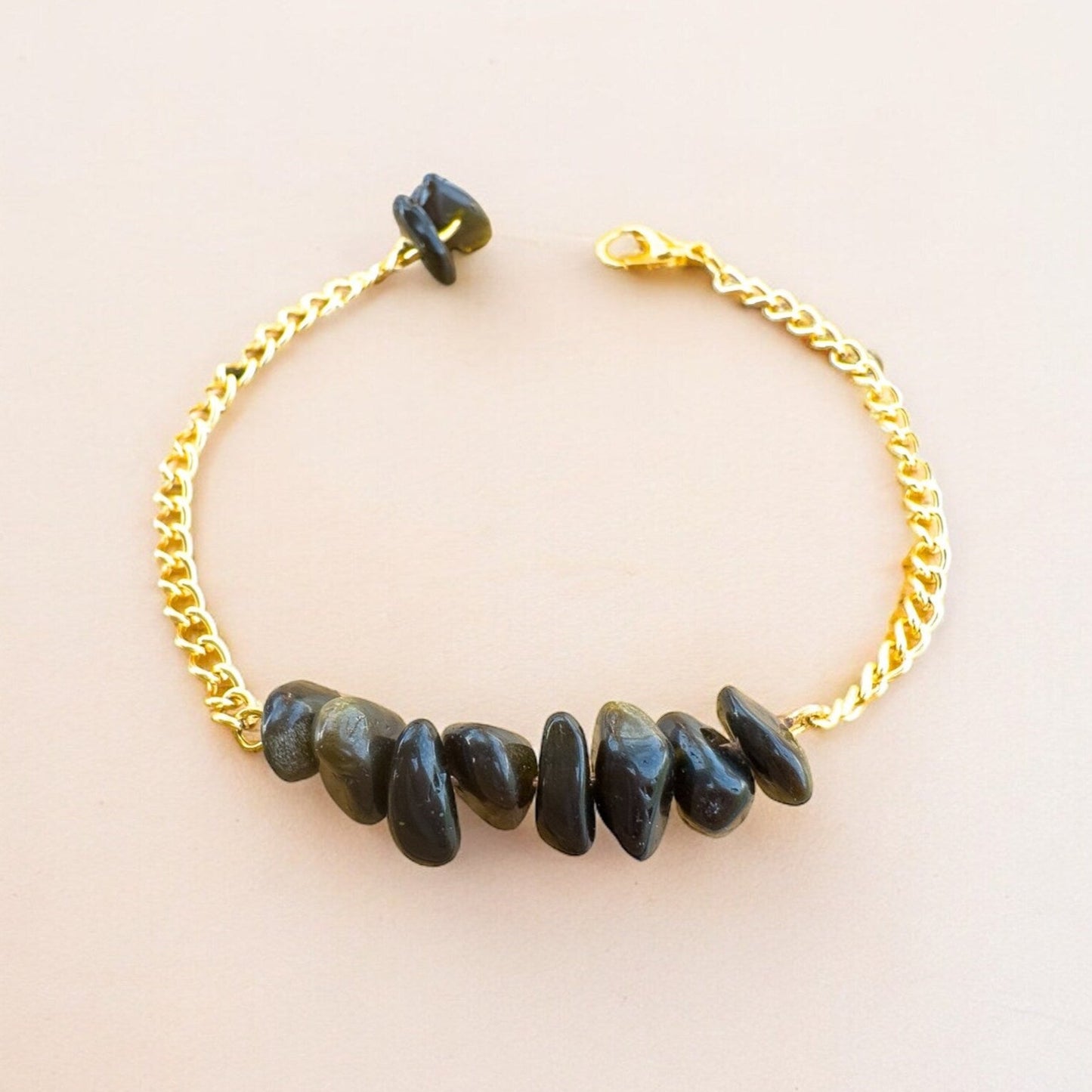 Handmade Obsidian Bracelet gemstone bracelet LUNARITY GARAGE   