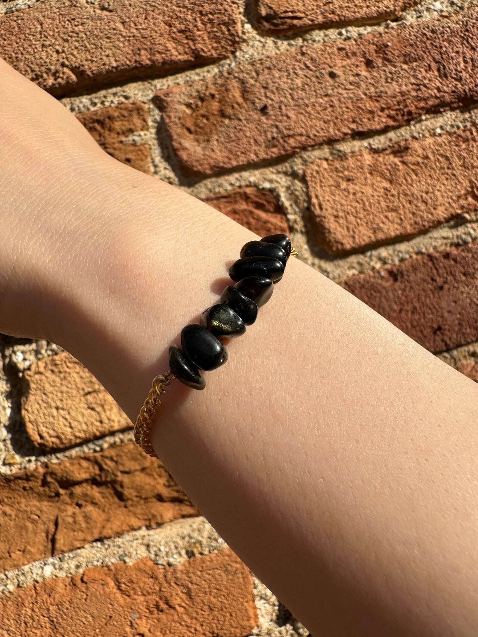 Handmade Obsidian Bracelet gemstone bracelet LUNARITY GARAGE