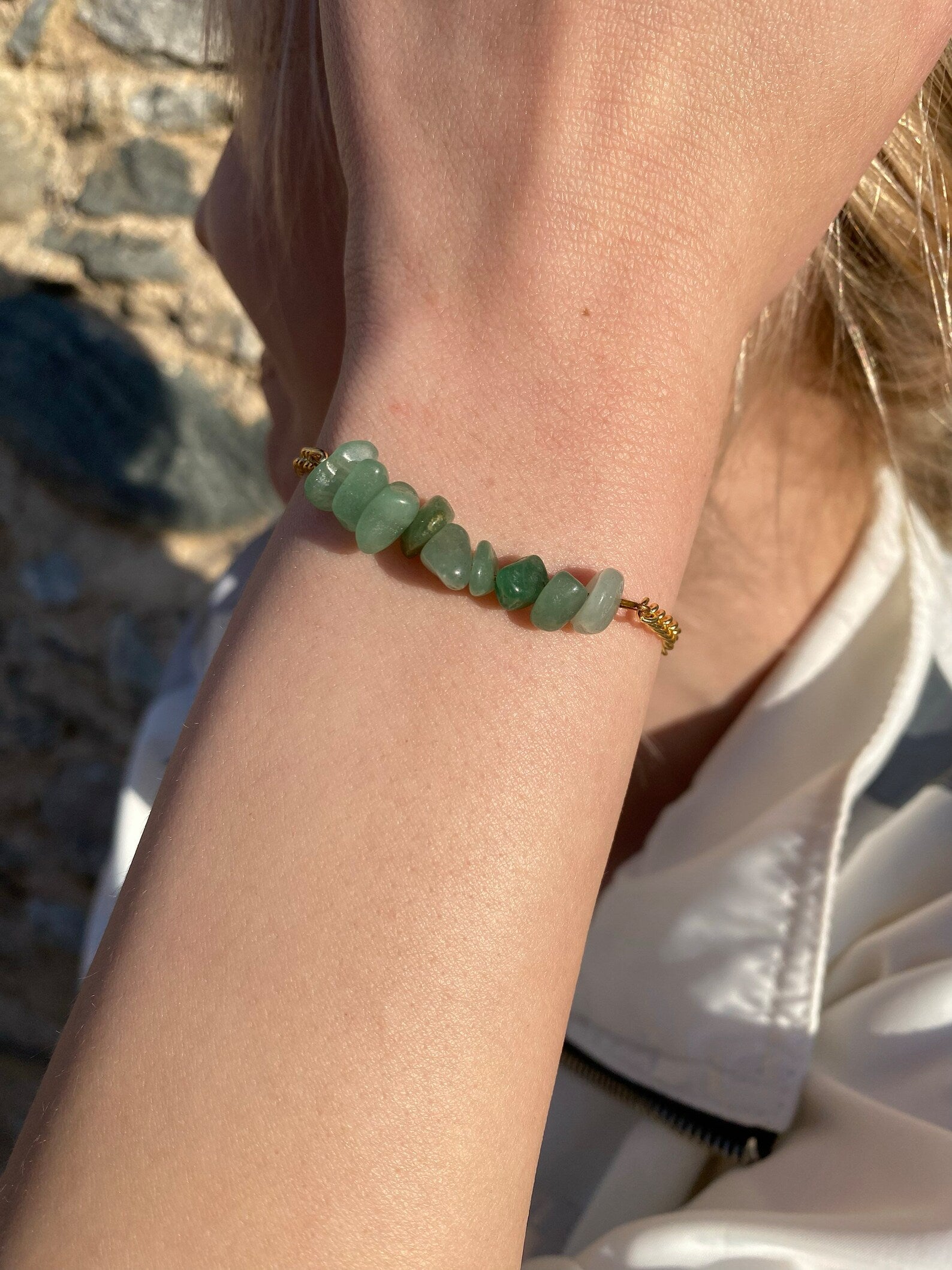 Handmade Aventurine Bracelet gemstone bracelet LUNARITY GARAGE