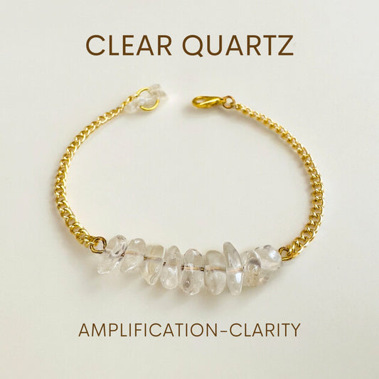 Handmade Clear Quartz Bracelet