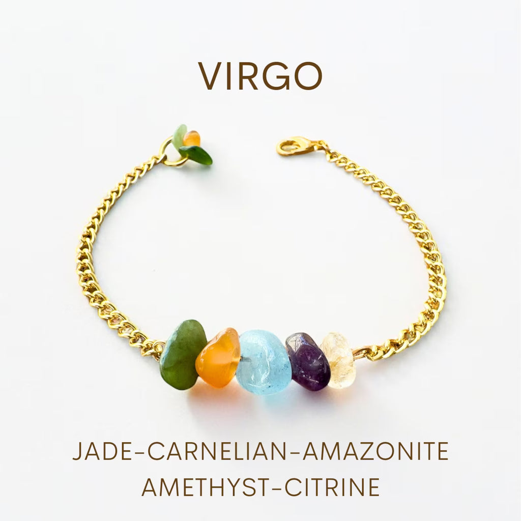 Virgo Zodiac Bracelet zodiac bracelets LUNARITY GARAGE Gold Bold  