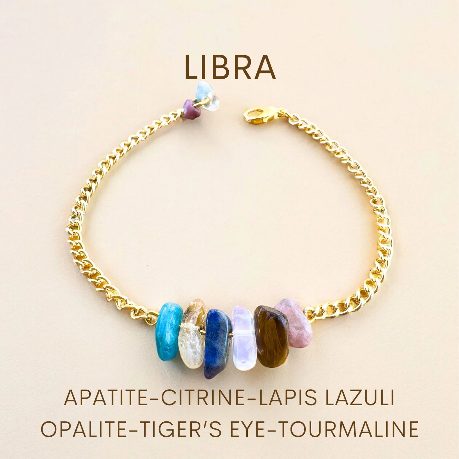 Libra Zodiac Bracelet zodiac bracelets LUNARITY GARAGE Gold Bold