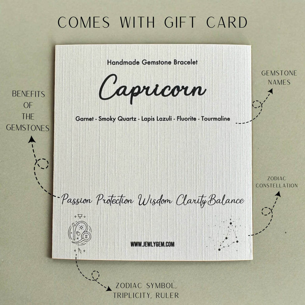 Capricorn Zodiac Bracelet zodiac bracelets LUNARITY GARAGE   