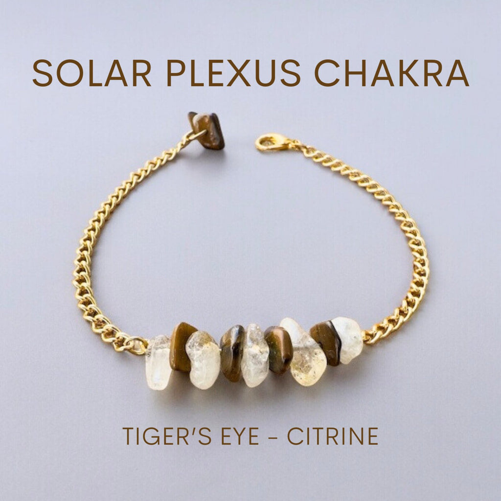 Solar Plexus Chakra Bracelet Chakra Bracelet LUNARITY GARAGE Gold Bold  