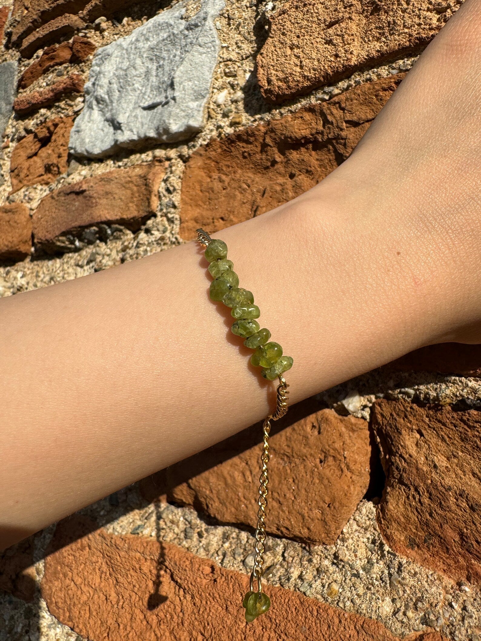 Handmade Peridot Bracelet gemstone bracelet LUNARITY GARAGE