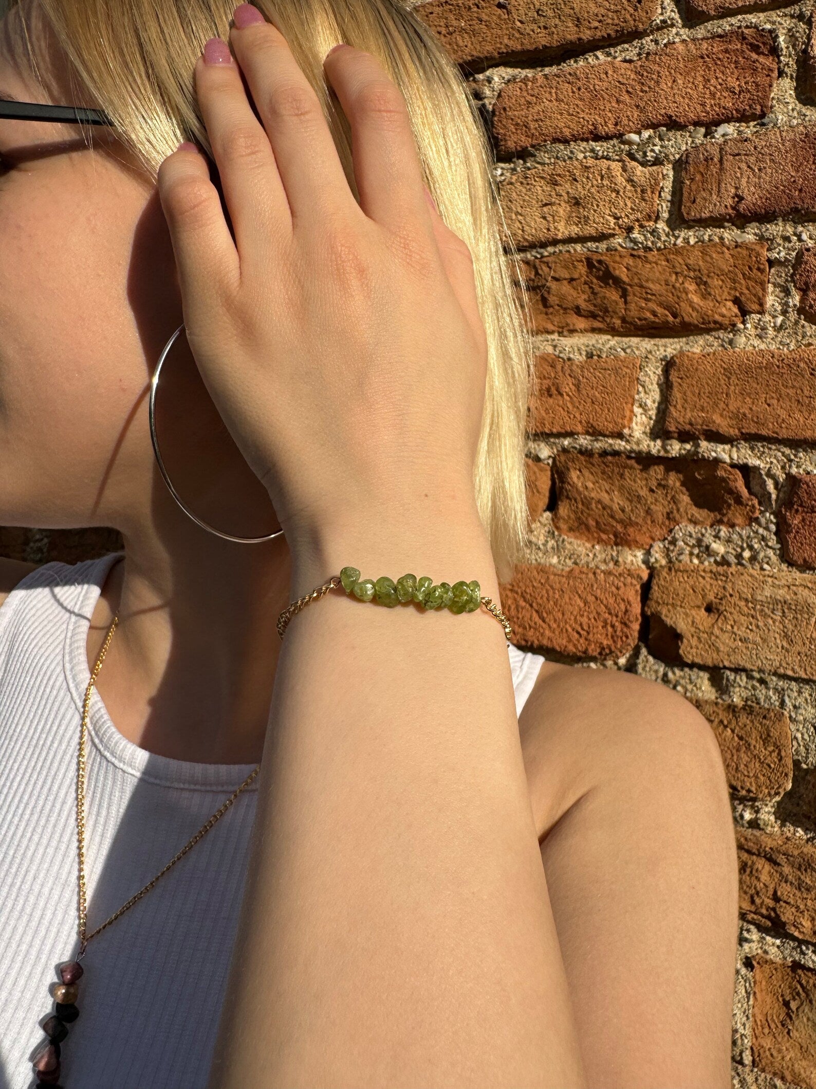 Handmade Peridot Bracelet gemstone bracelet LUNARITY GARAGE