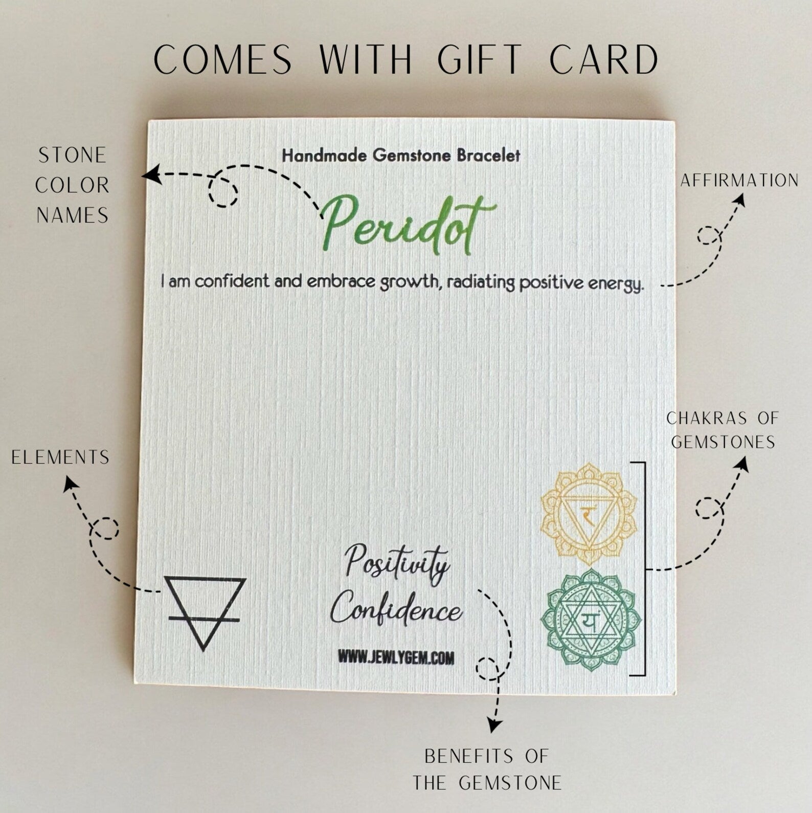 Handmade Peridot Bracelet gemstone bracelet LUNARITY GARAGE