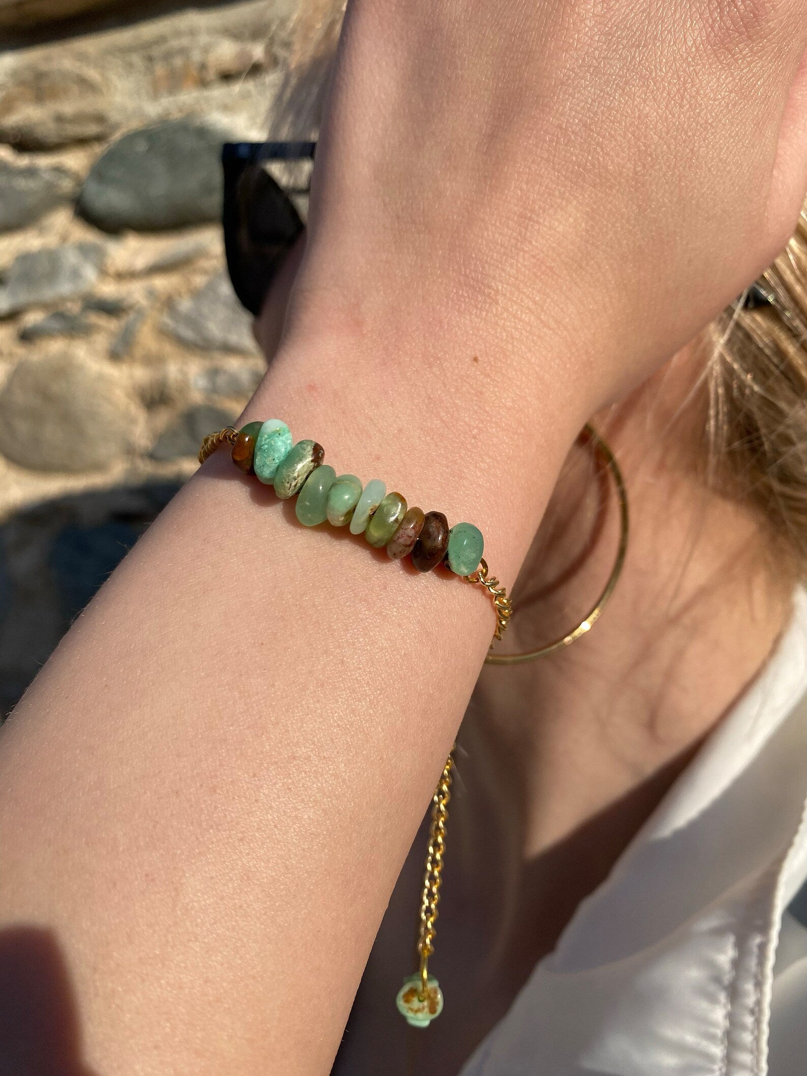 Handmade Chrysoprase Bracelet gemstone bracelet LUNARITY GARAGE