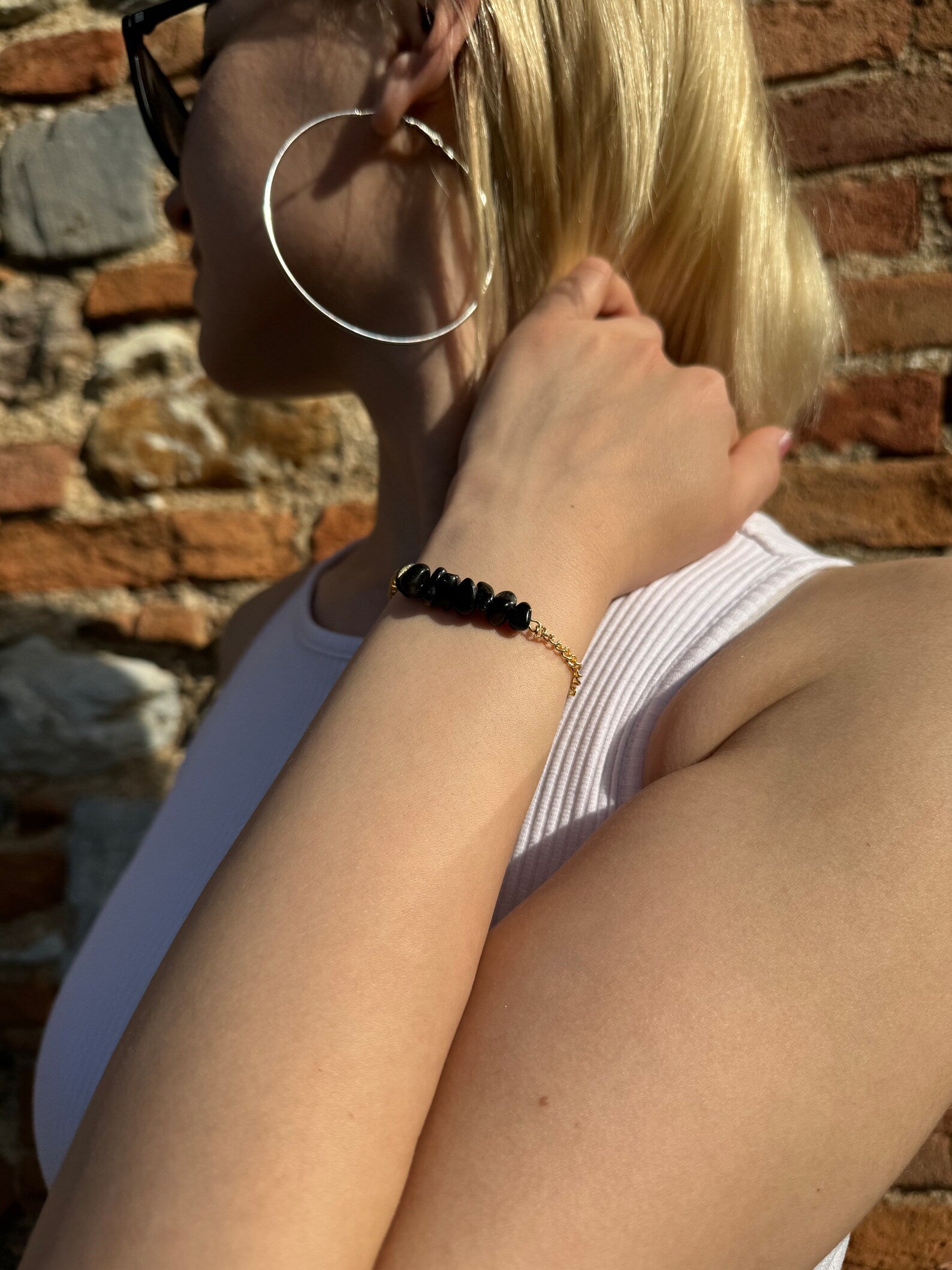 Handmade Obsidian Bracelet gemstone bracelet LUNARITY GARAGE