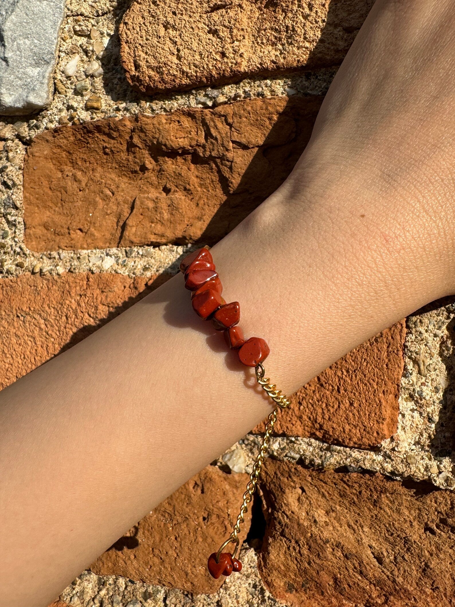 Handmade Red Jasper Bracelet gemstone bracelet LUNARITY GARAGE