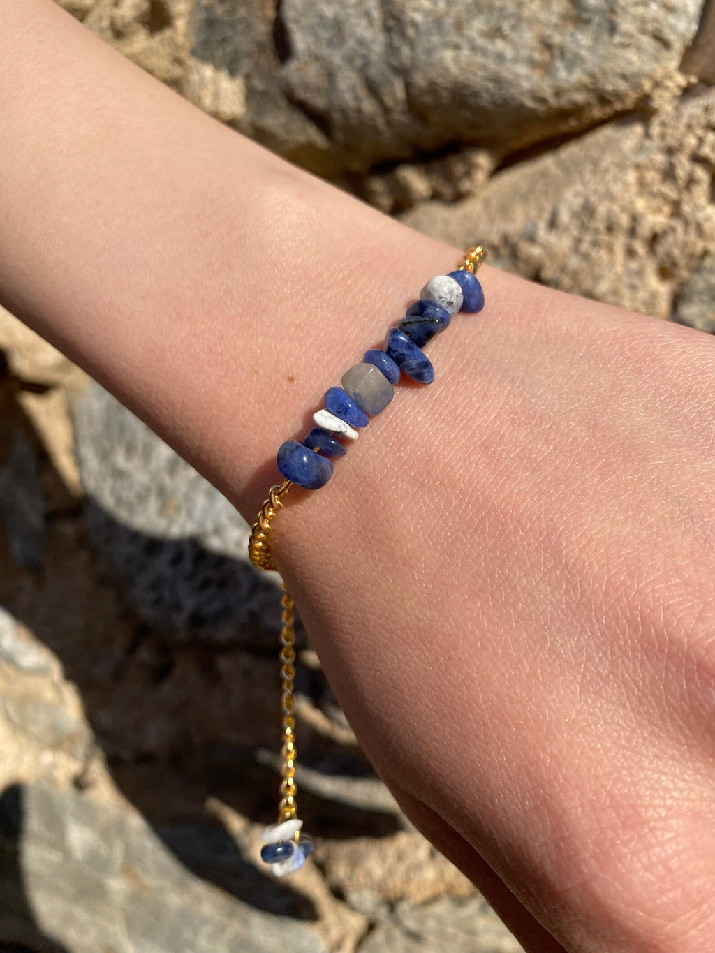 Handmade Sodalite Bracelet gemstone bracelet LUNARITY GARAGE   