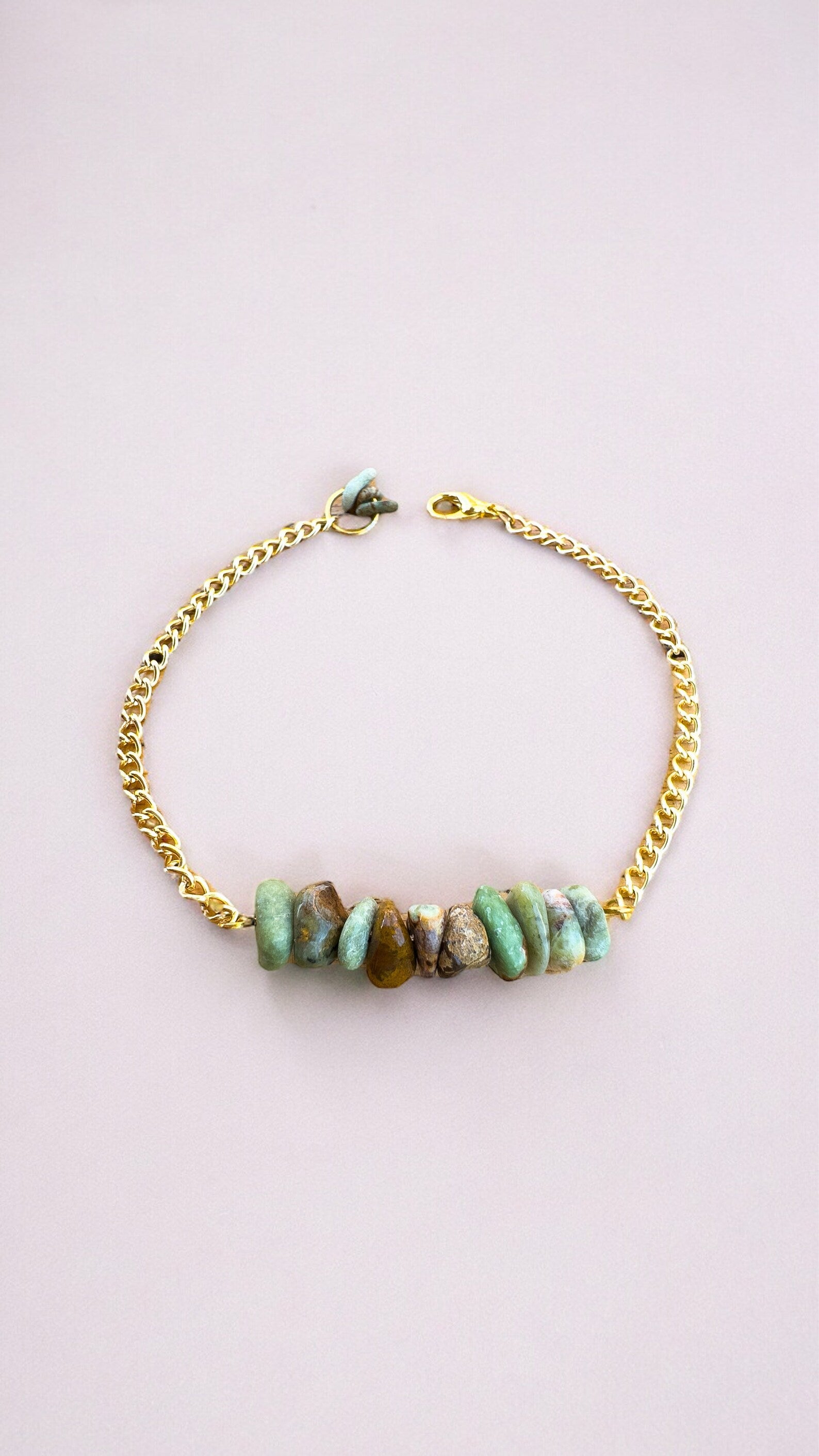 Handmade Green Opal Bracelet gemstone bracelet LUNARITY GARAGE