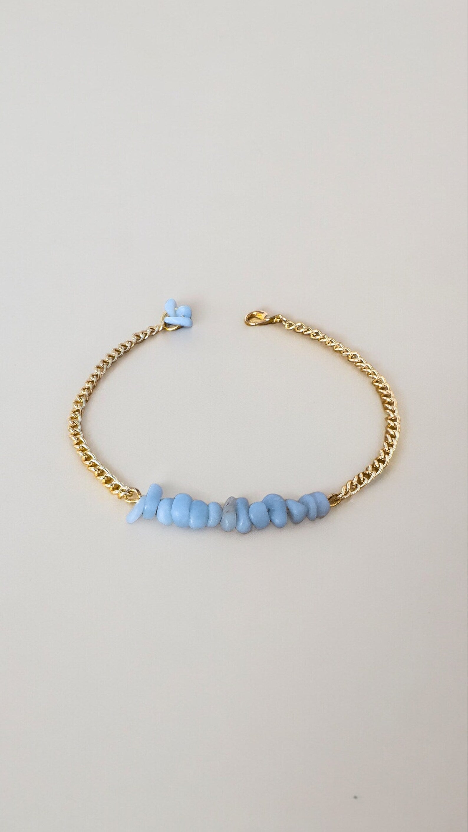 Handmade Angelite Bracelet gemstone bracelet LUNARITY GARAGE