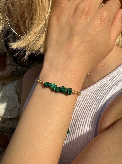 Handmade Malachite Bracelet gemstone bracelet LUNARITY GARAGE   