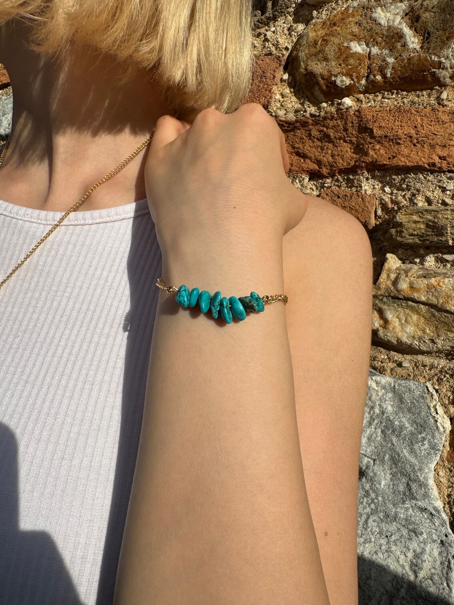 Handmade Turquoise Bracelet gemstone bracelet LUNARITY GARAGE