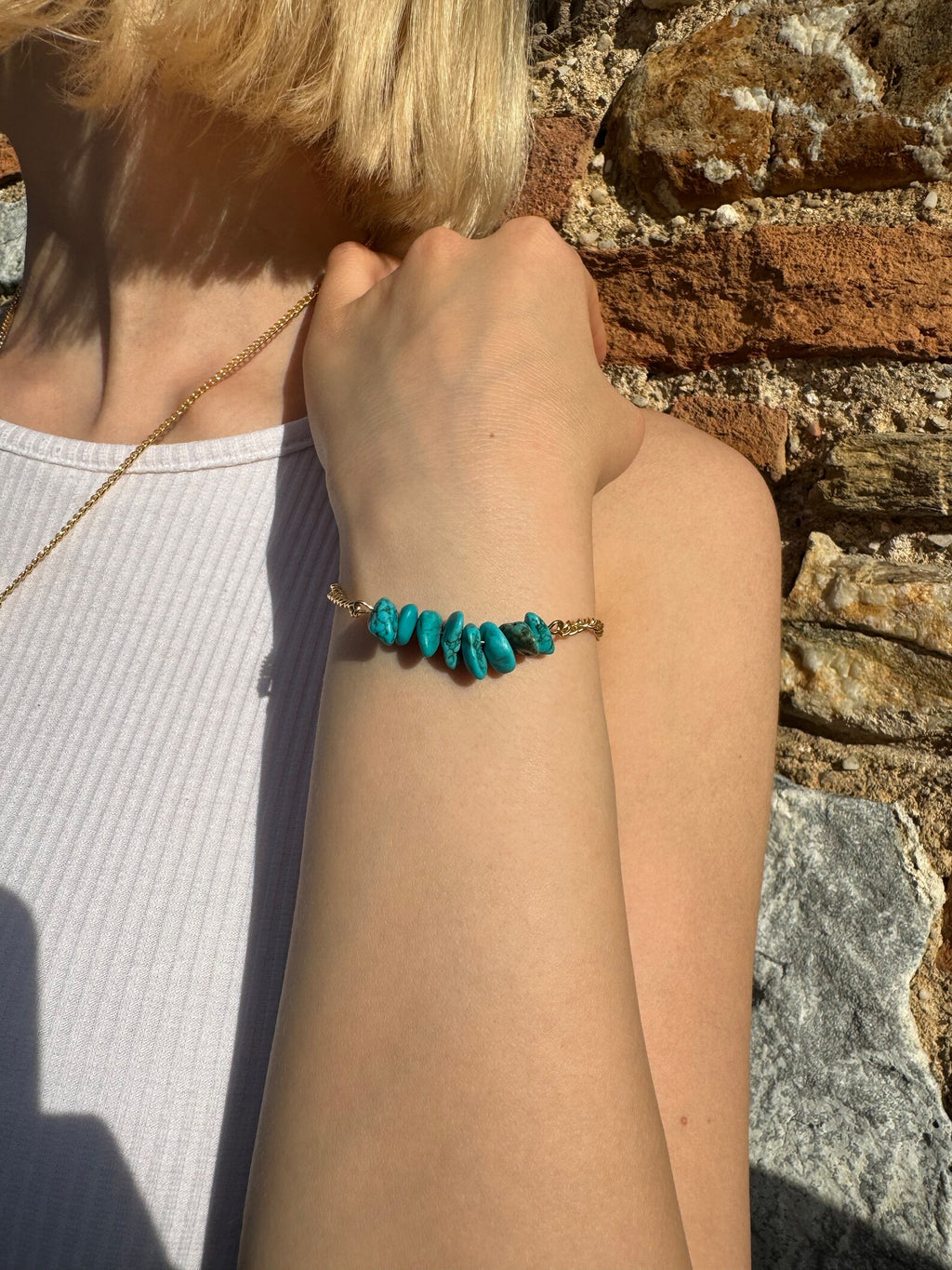 Handmade Turquoise Bracelet gemstone bracelet LUNARITY GARAGE   