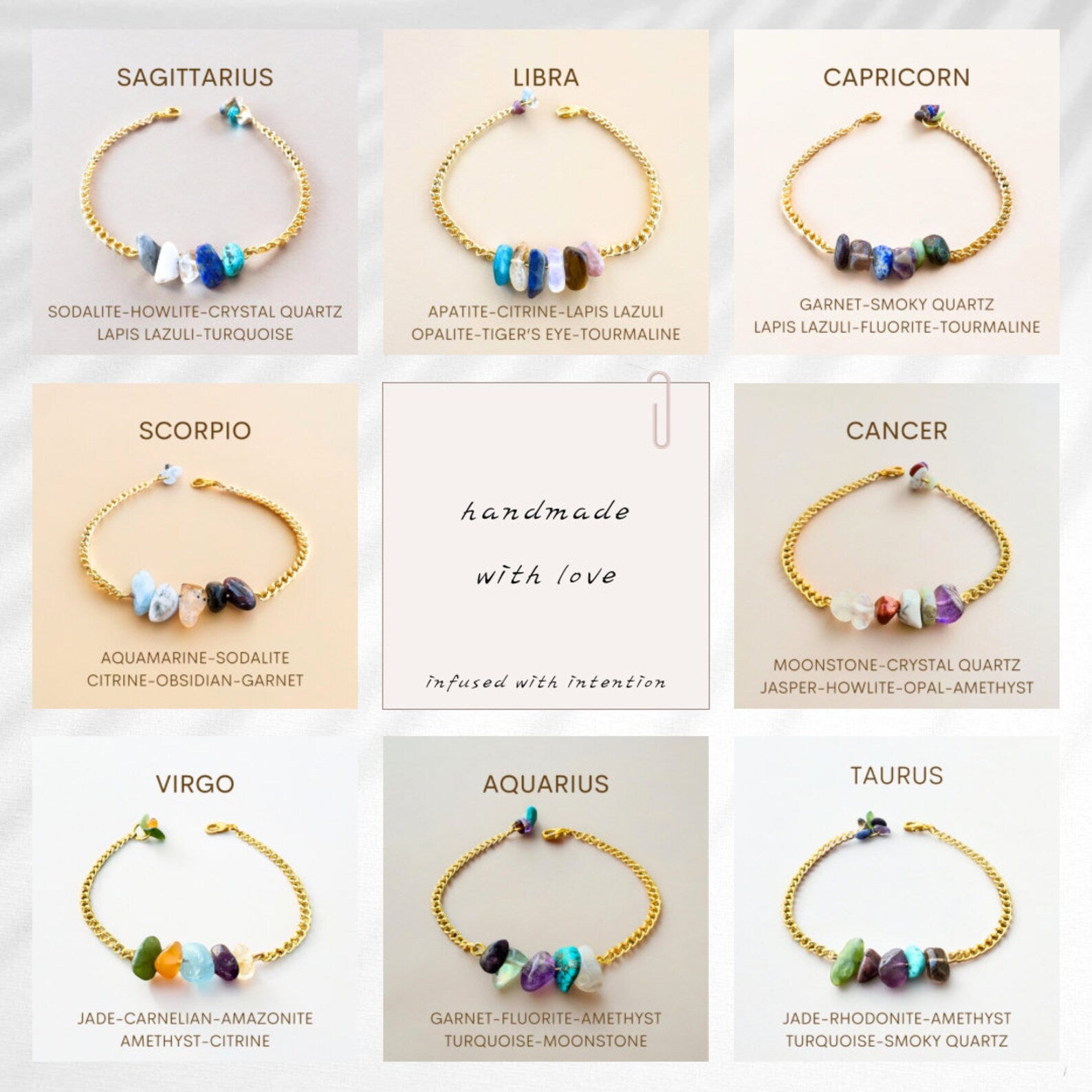 Libra Zodiac Bracelet zodiac bracelets LUNARITY GARAGE