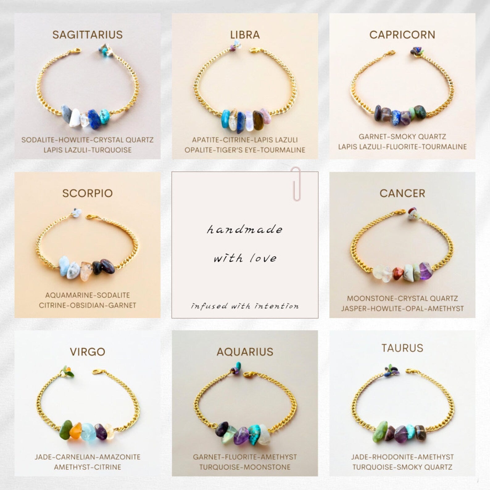 Libra Zodiac Bracelet zodiac bracelets LUNARITY GARAGE   