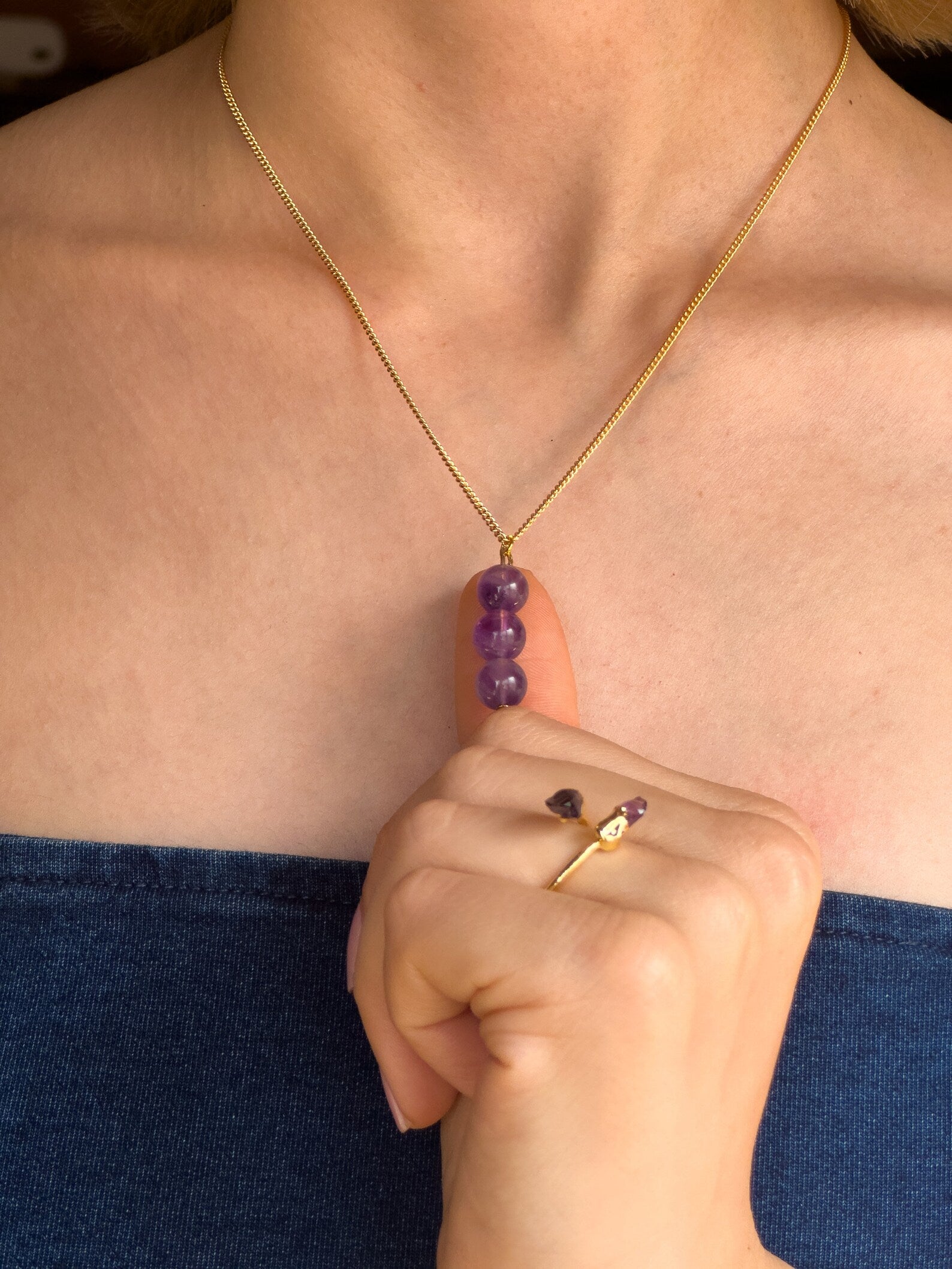 Amethyst World Necklace necklaces LUNARITY GARAGE
