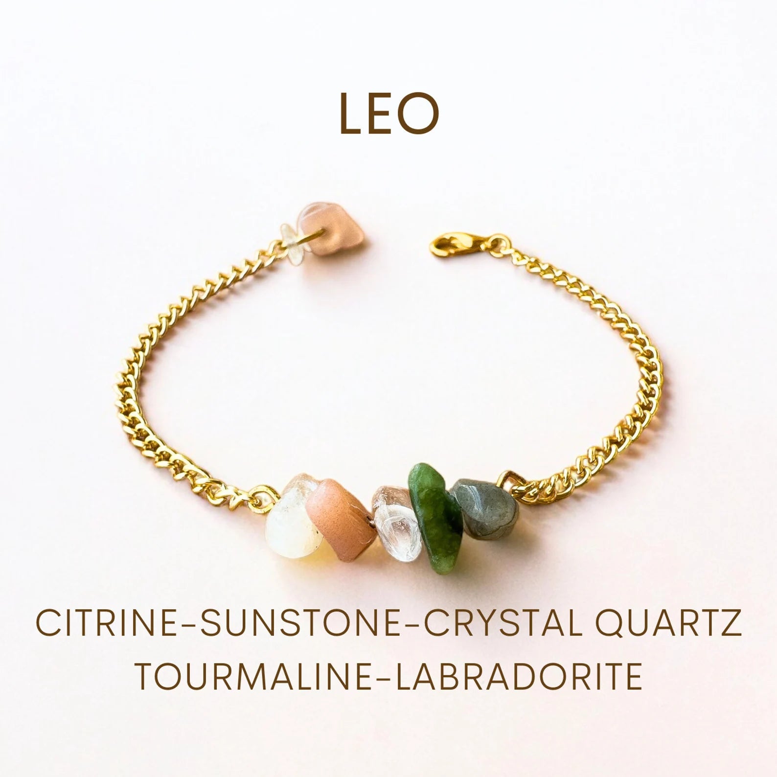 Leo Zodiac Bracelet zodiac bracelets LUNARITY GARAGE Gold Bold