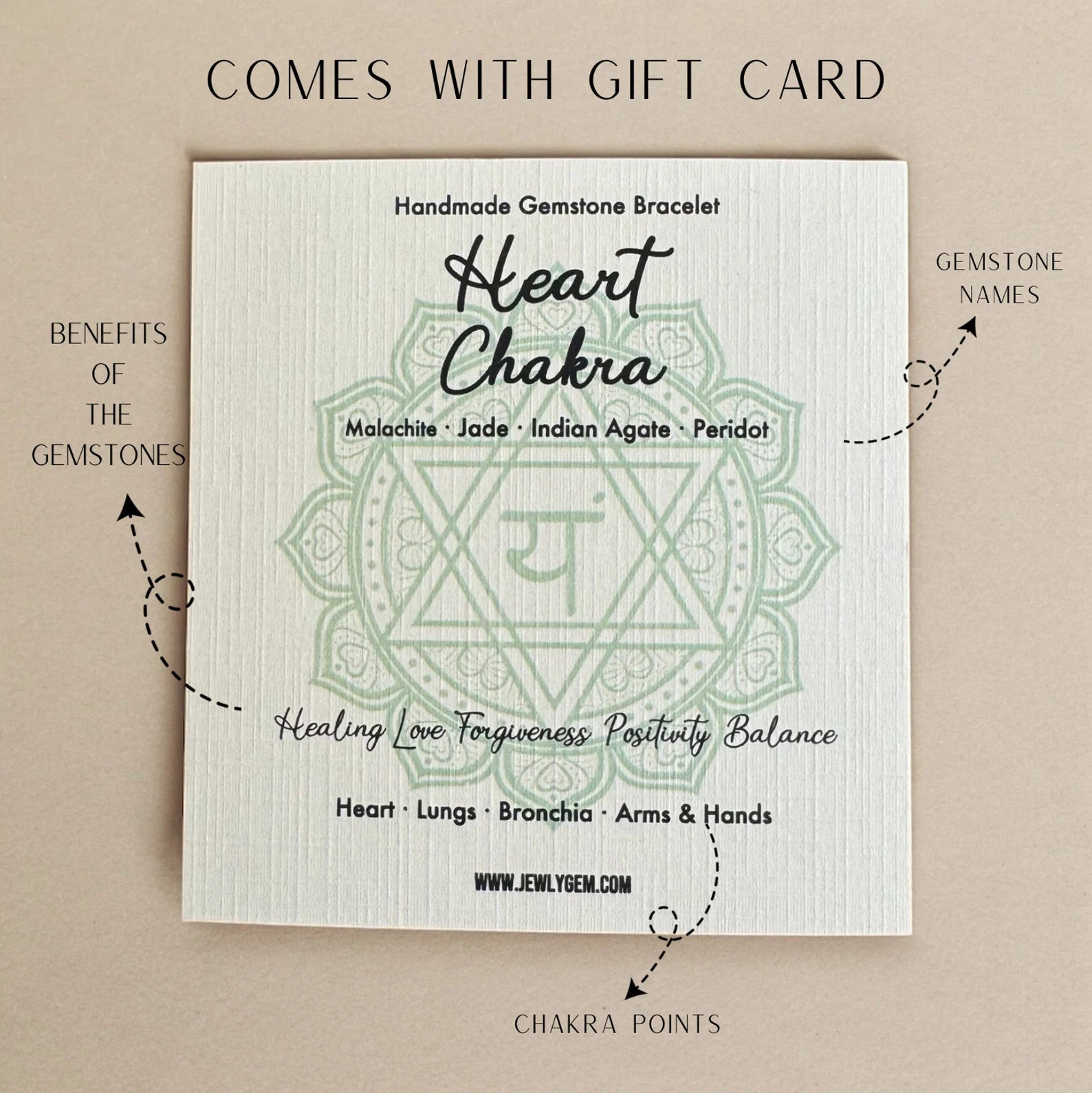 Heart Chakra Bracelet Chakra Bracelet LUNARITY GARAGE