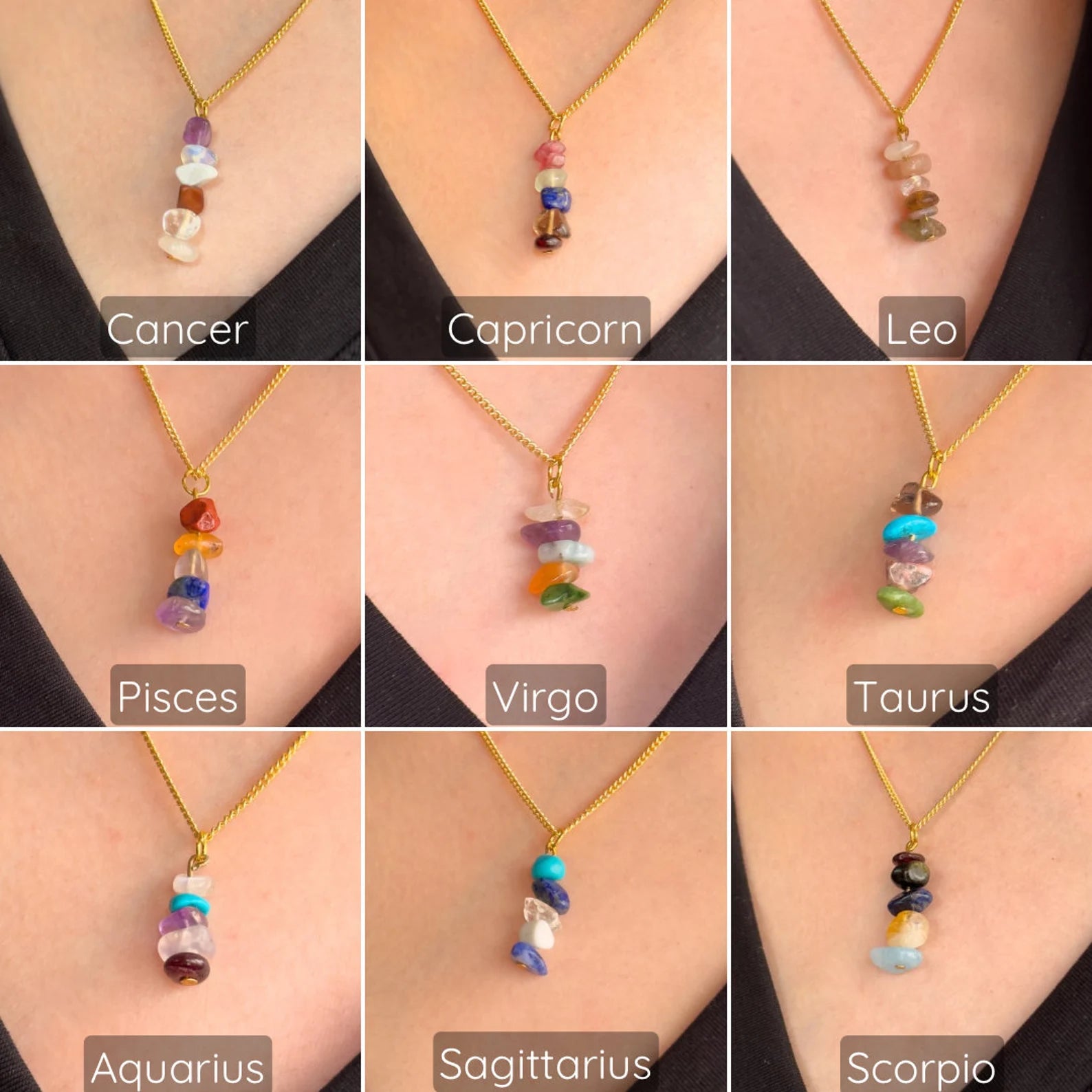 Minimalist Pisces Zodiac Necklace necklaces LUNARITY GARAGE   