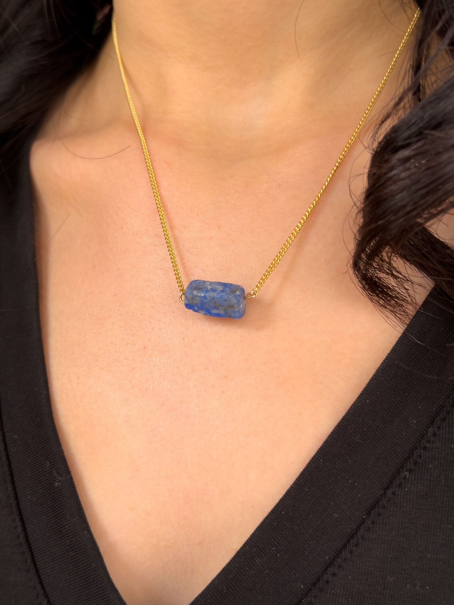Raw Lapis Lazuli Necklace necklaces LUNARITY GARAGE